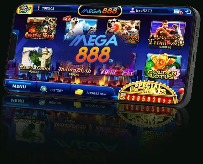 MEGA888 app on an Android phone and iPhone