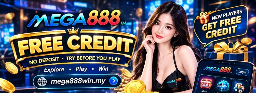 MEGA888 free credit offer for new players